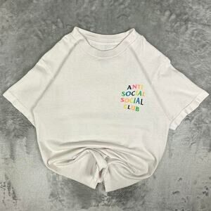 Anti Social Social Club Rainbow Logo Graphic T-shirt Size Small